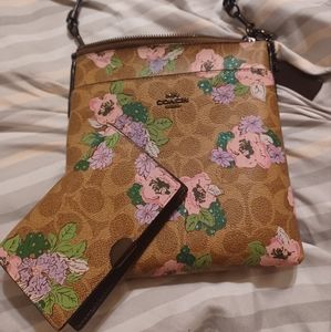 Coach crossbody & wallet set